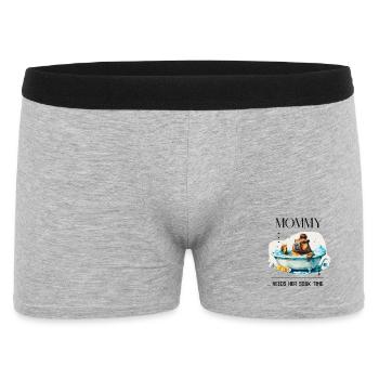 Maman a besoin de son temps de bain – Selfcare Mom Design - Boxer Homme - gris chiné - Devant