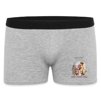 Mamans fortes élèvent des filles fortes – Maternité calme D - Boxer Homme - gris chiné - Devant