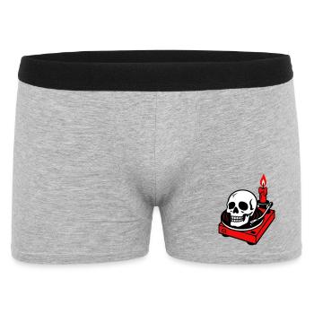 Black metal - Men's Boxer Shorts - heather grey - Front