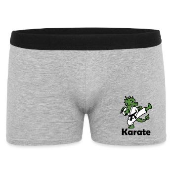 Karate Dragon - Men's Boxer Shorts - heather grey - Front