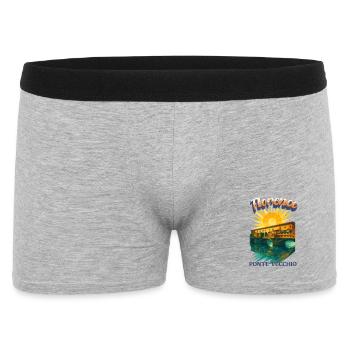 Florence - Ponte Vecchio Retro Vintage Design - Men's Boxer Shorts - heather grey - Front
