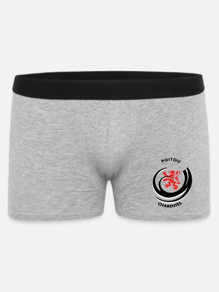 Emblem Poitou Charentes - Men's Boxer Shorts - heather grey