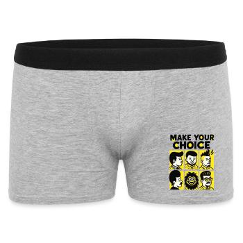 Choice of hairstyle - Men's Boxer Shorts - heather grey - Front