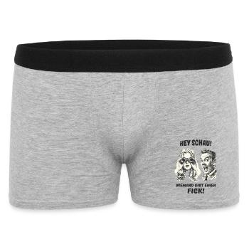 Retro Comic Doppelganger Illustration - Men's Boxer Shorts - heather grey - Front