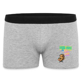Gaming Mode Cat Not Nerve Design Gaming - Men's Boxer Shorts - heather grey - Front