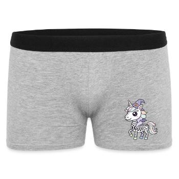 Boho Skeleton Unicorn - Halloween Unicorn Lover - Boxer Homme - gris chiné - Devant