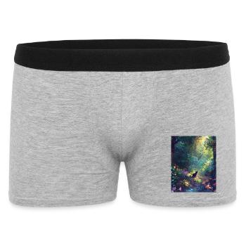 Chat des forêts ensoleillé - Boxer Homme - gris chiné - Devant