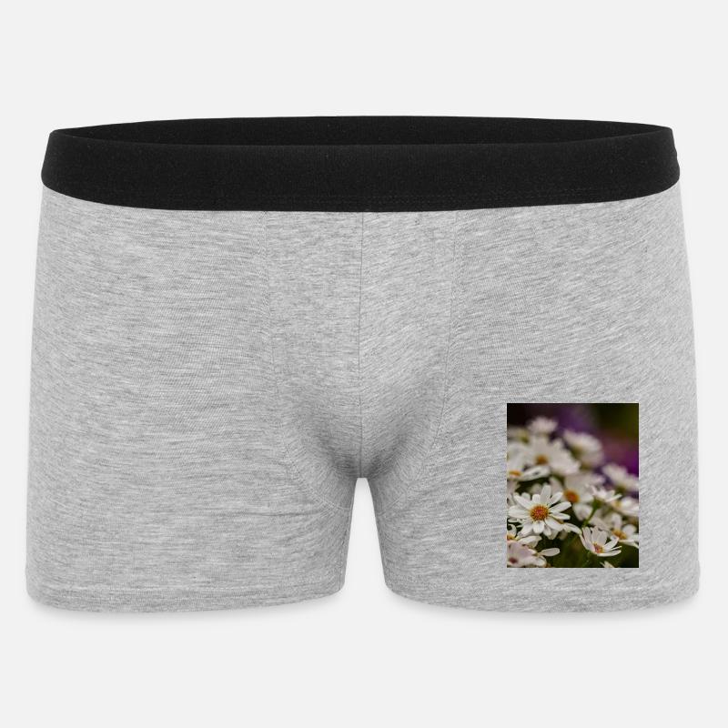 Gänseblümchen Blumen - Männer Boxer Shorts - Grau meliert