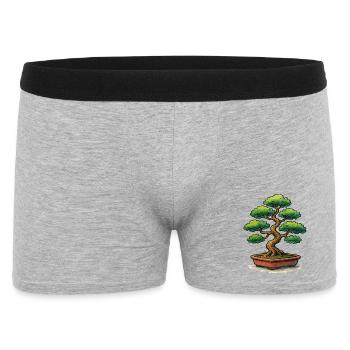 Bonsaï en pot, art zen de l'arbre - Boxer Homme - gris chiné - Devant