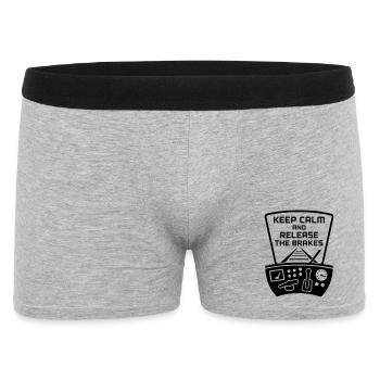 Brakes Release Railway Train Driver - Men's Boxer Shorts - heather grey - Front