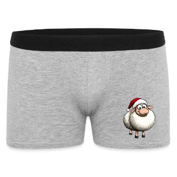 Sheep Christmas - Men's Boxer Shorts - heather grey - Front