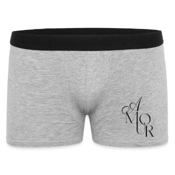 Élégante Monogramme Amour - Boxer Homme - gris chiné - Devant