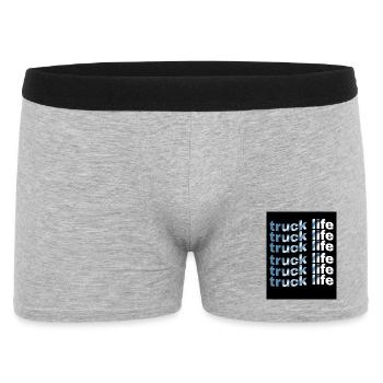 Truck Life Grid Gradient - Men's Boxer Shorts - heather grey - Front