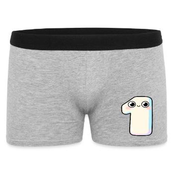 Nummer Eins Kawaii-Pastel - Männer Boxer Shorts - Grau meliert - Vorne
