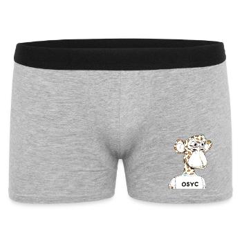 Leo Ape - Männer Boxer Shorts - Grau meliert - Vorne