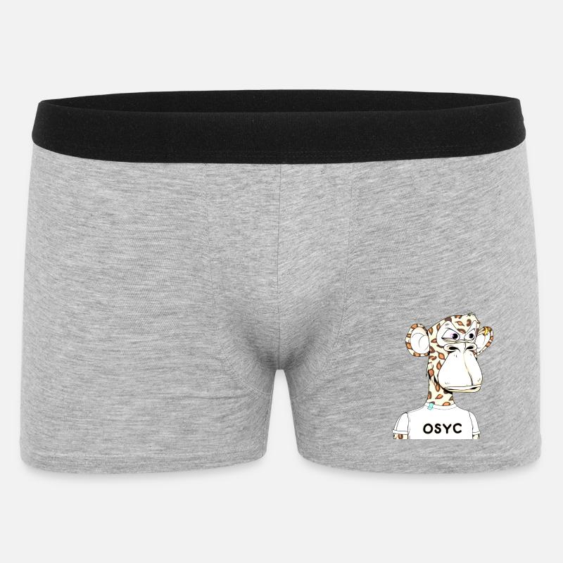 Leo Ape - Männer Boxer Shorts - Grau meliert