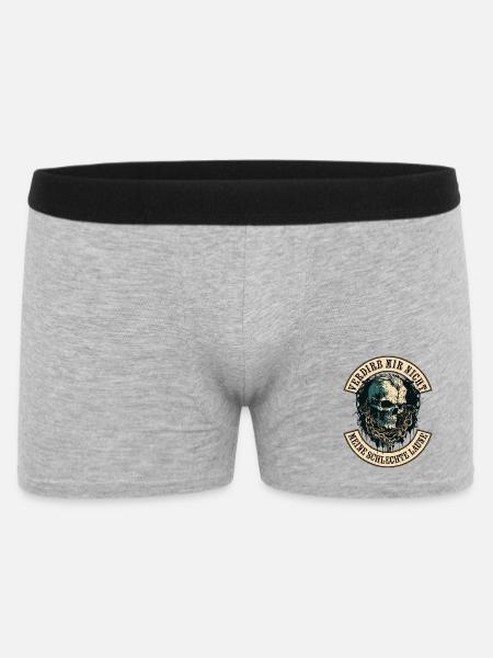 Verdirb mir nicht die Schlechte Laune - Männer Boxer Shorts - Grau meliert