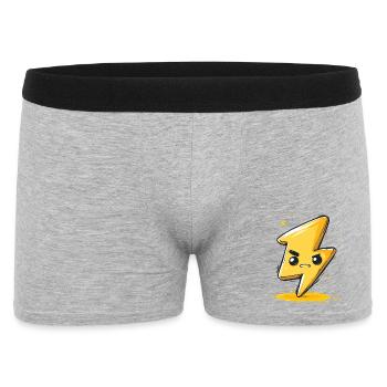 Kawaii Lightning Arrow Cartoon - Men's Boxer Shorts - heather grey - Front