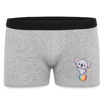 Koala juggler on colorful balloon - Men's Boxer Shorts - heather grey - Front