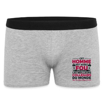 Departure Co-worker New Job Retirement - Men's Boxer Shorts - heather grey - Front