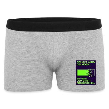 Loading salary - Men's Boxer Shorts - heather grey - Front