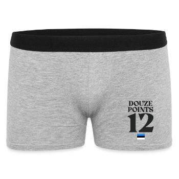Twelve Points Eurovision Estonia - Men's Boxer Shorts - heather grey - Front