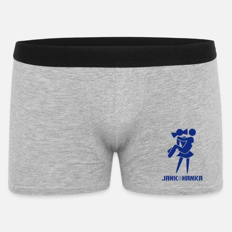 JANK A HANKA - Männer Boxer Shorts - Grau meliert