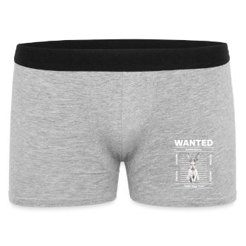 Lapin de Pâques recherché - Boxer Homme - gris chiné - Devant