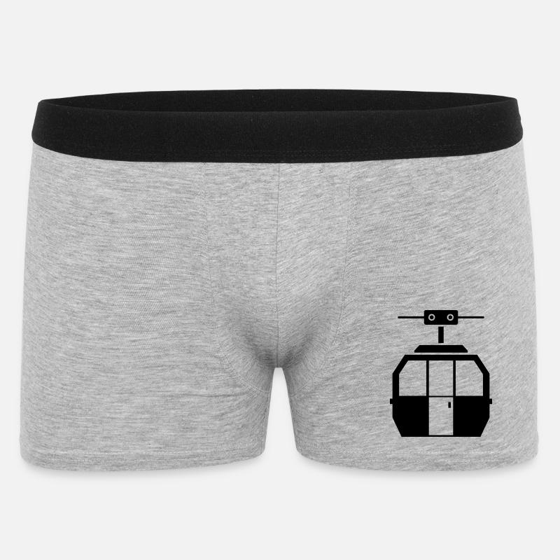Seilbahn - Männer Boxer Shorts - Grau meliert