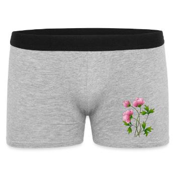 Fleur - Boxer Homme - gris chiné - Devant