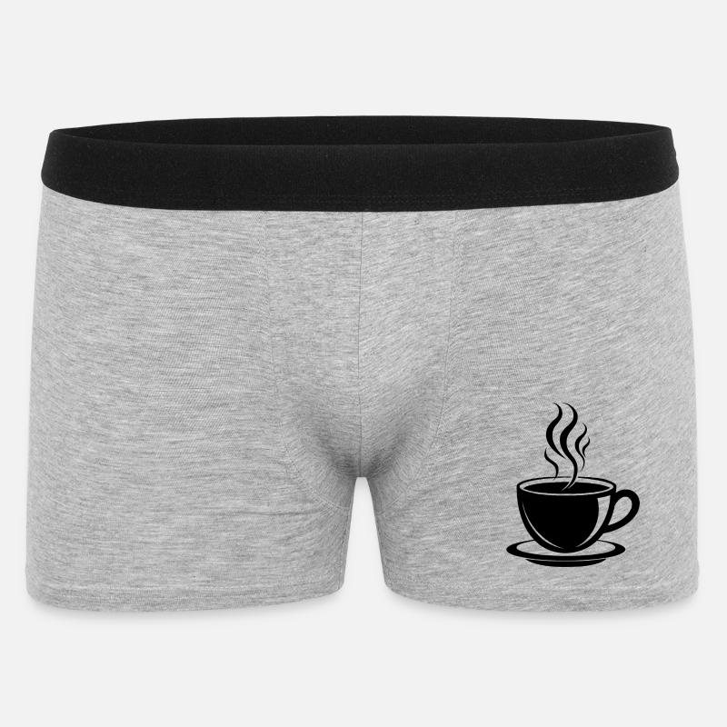Coffee cup - Men's Boxer Shorts - heather grey