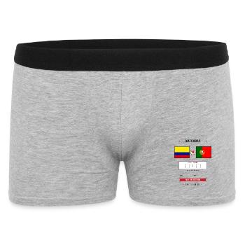 Colombia vs Portugal Football Score Card - Boxer Homme - gris chiné - Devant