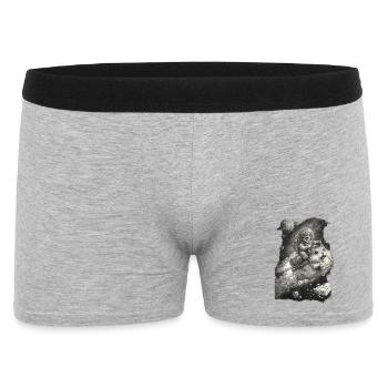 Cat’s Cheese-Powered Space Adventure - Men's Boxer Shorts - heather grey - Front