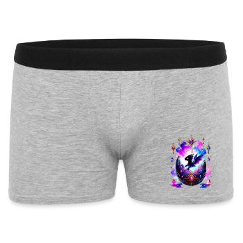 Crystal Dragon Hatch in Gem Egg - Men's Boxer Shorts - heather grey - Front