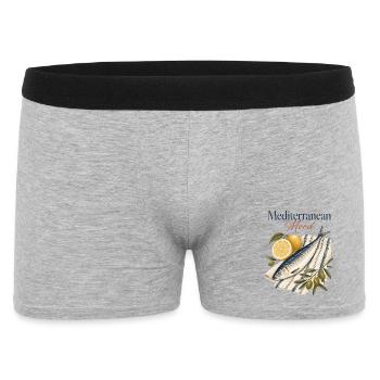 Méditerranée Mood Sardine Méditerranée - Boxer Homme - gris chiné - Devant