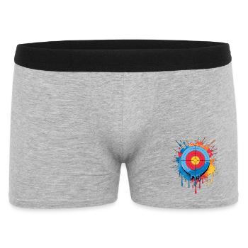 Zielscheibe Splash Bogensport Blasrohrsport - Männer Boxer Shorts - Grau meliert - Vorne