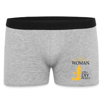 2541614 128189769 DIY - Männer Boxer Shorts - Grau meliert - Vorne
