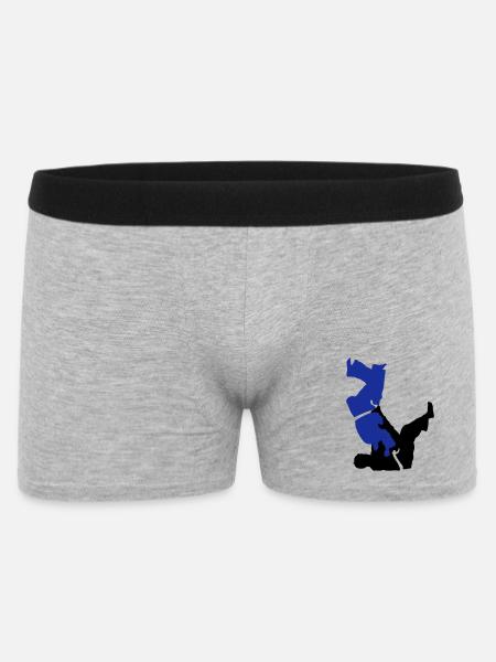 judo - Boxer Homme - gris chiné