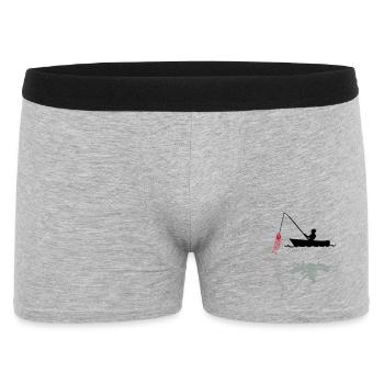 angling - Men's Boxer Shorts - heather grey - Front