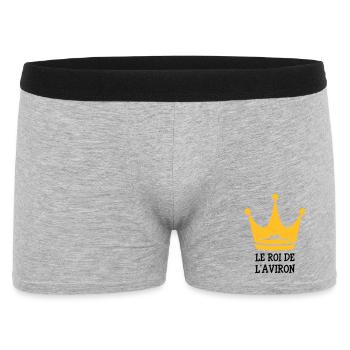 Le Roi de l'Aviron - Men's Boxer Shorts - heather grey - Front