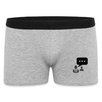 Communication communautaire - Boxer Homme - gris chiné - Devant