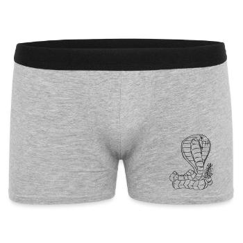 Cobra Vector - Boxer Homme - gris chiné - Devant