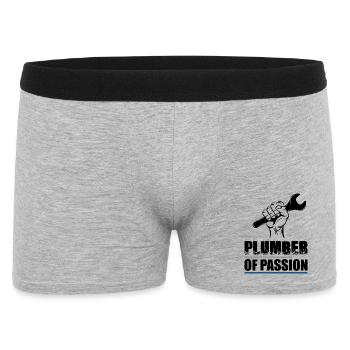 plombier - Boxer Homme - gris chiné - Devant