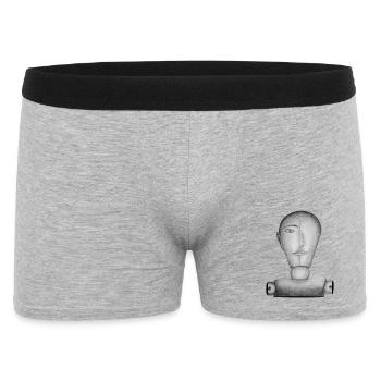 Mannequin dessiné - Boxer Homme - gris chiné - Devant