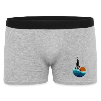 Bake n Sea - Boxer Homme - gris chiné - Devant