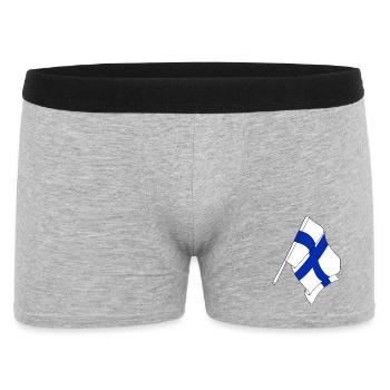 Drapeau de la Finlande - Boxer Homme - gris chiné - Devant