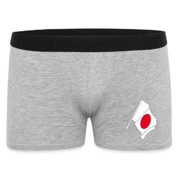 Flag of Japan, Japanese flag - Men's Boxer Shorts - heather grey - Front