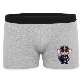 Police Rat - Men's Boxer Shorts - heather grey - Front