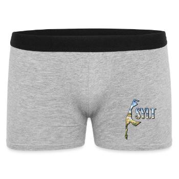 Carte aquarelle de Sylt - Boxer Homme - gris chiné - Devant