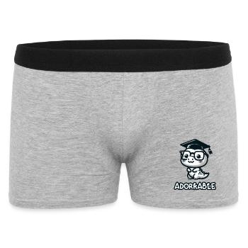 Adorable diplômé : Trop cool pour l’école ! - Boxer Homme - gris chiné - Devant